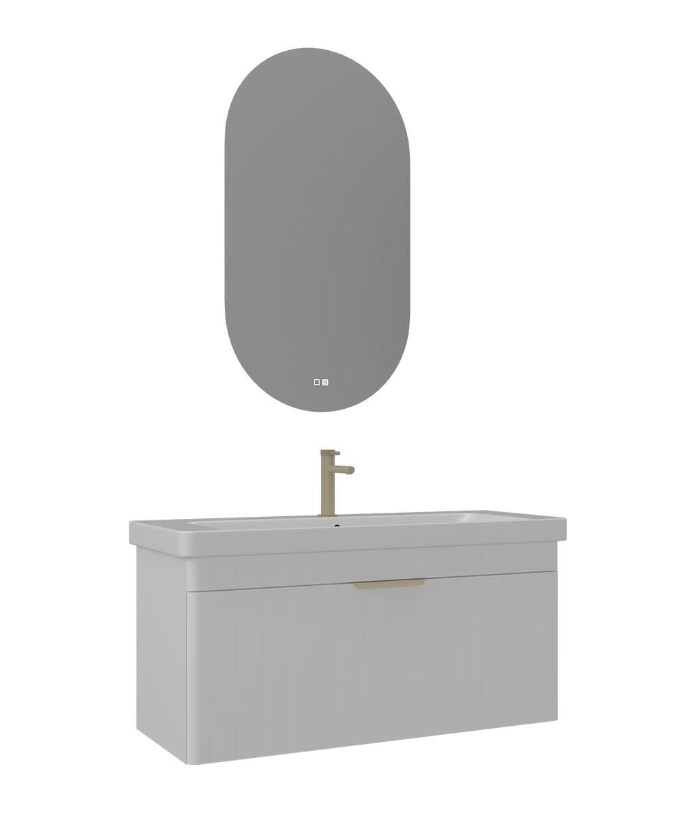 Orka Procida 105 cm Banyo Dolabı Takımı Mat Beyaz