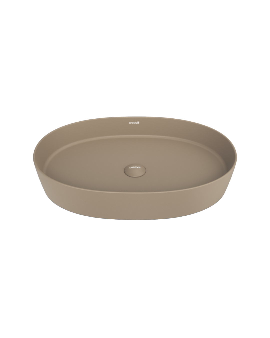 Creavit Loop Oval Çanak Lavabo 40x60 cm Mat Cappuccino LP160-00CM