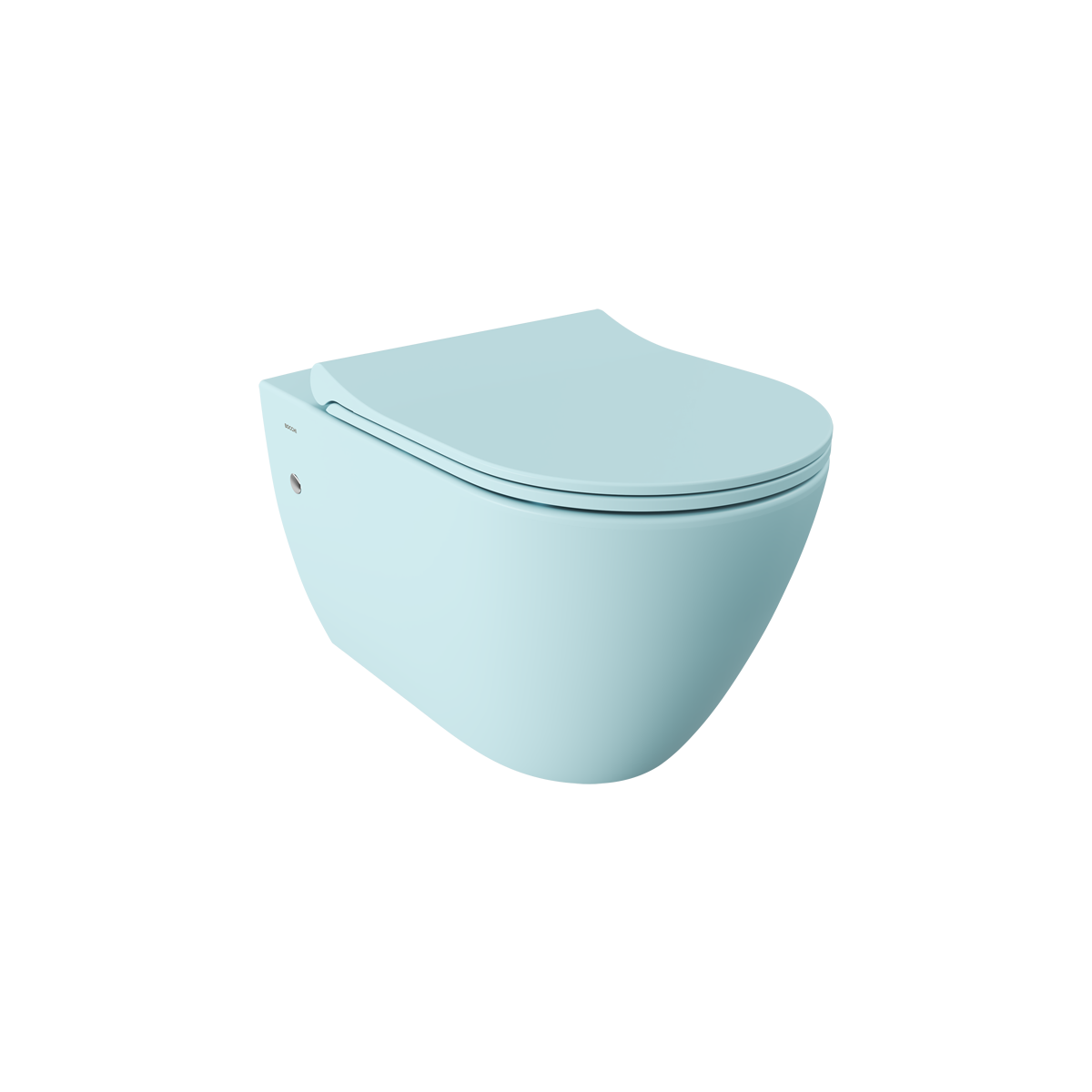 Bocchi 1295-029-0128 Venezia Rimless Asma Klozet ve Kapağı Mat Buz Mavisi
