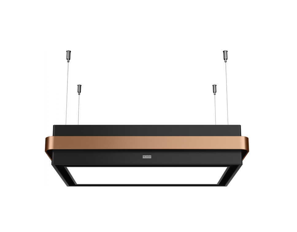 FRANKE Mythos Masterpiece FMYS BK/CP F80 KL Matt Black+Copper Ada Davlumbaz 345.0726.997