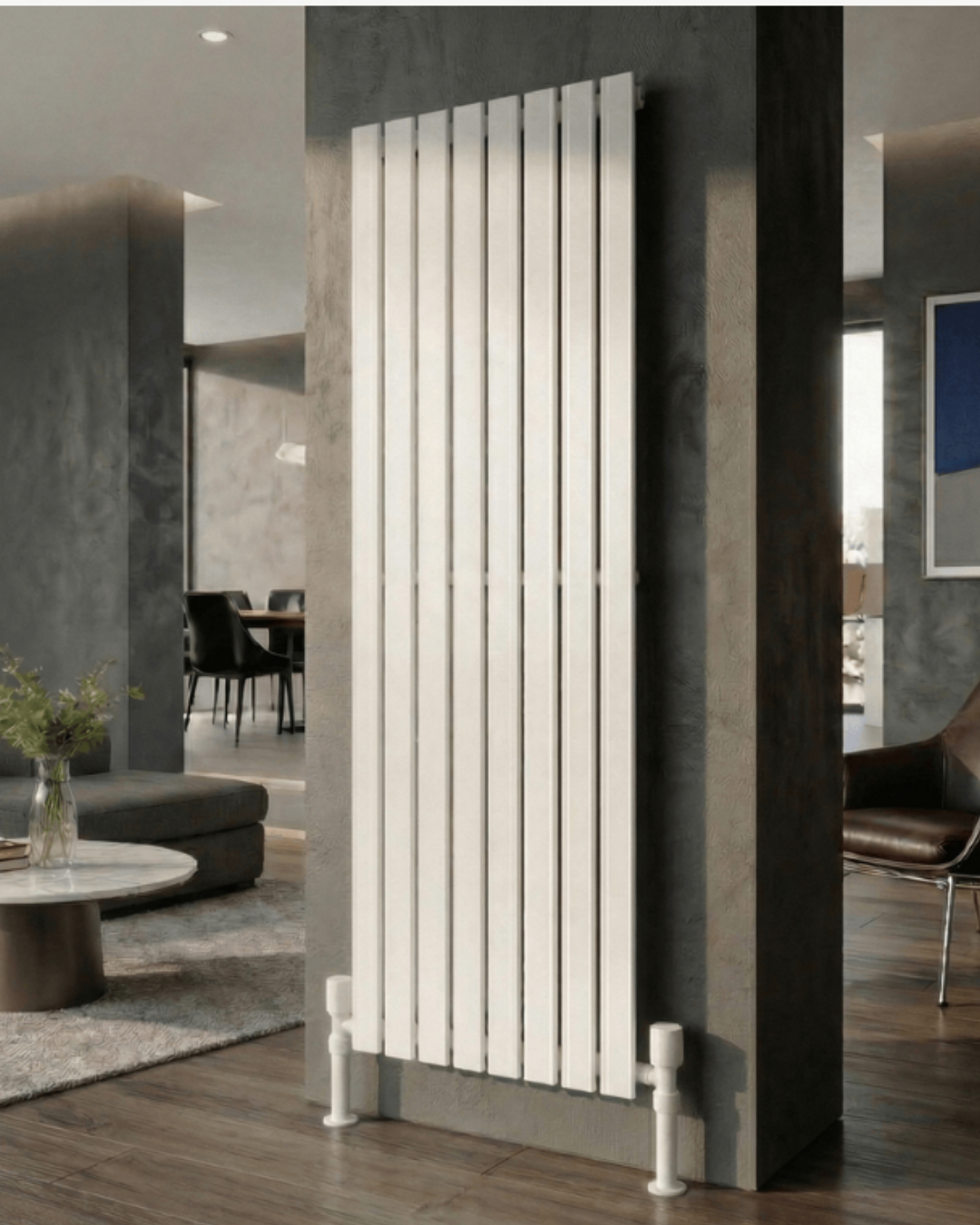 ZEN Çelik Dekoratif Radyatör 1800x604 Beyaz