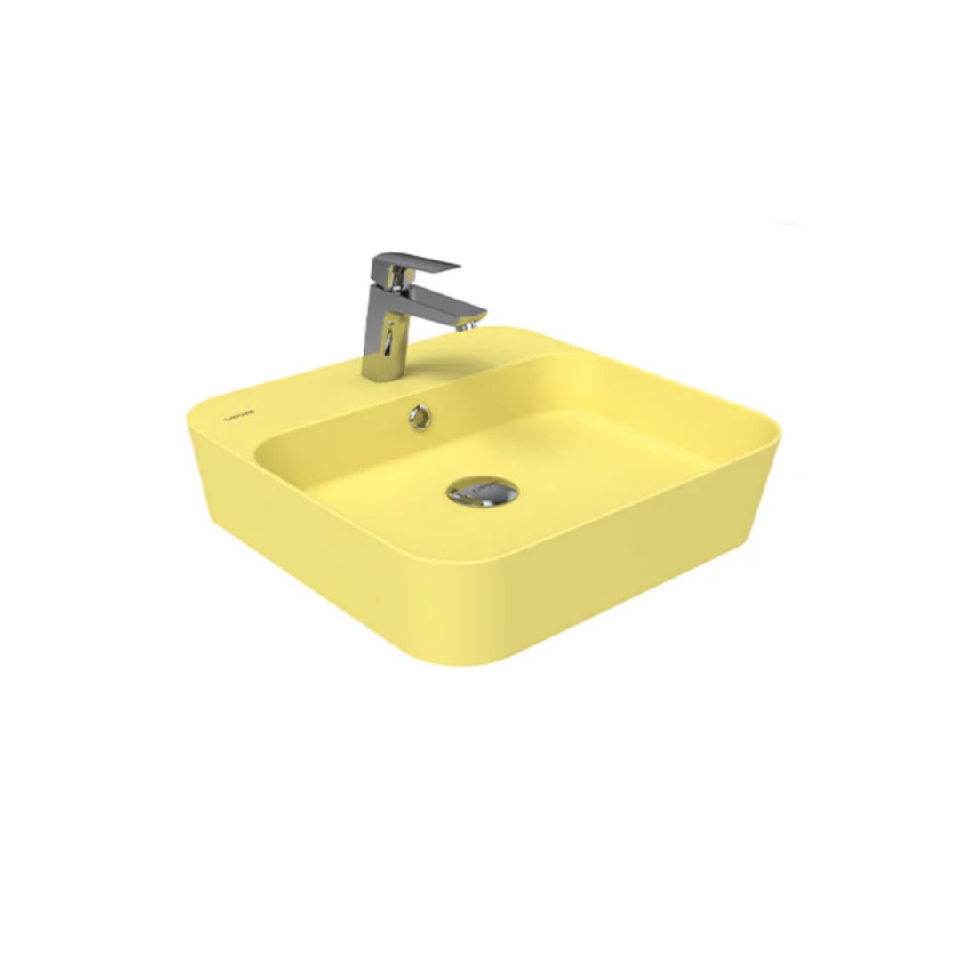 Creavit LP046-00LC00E-0000 Loop Kare Çanak Lavabo - Limon Çiçeği