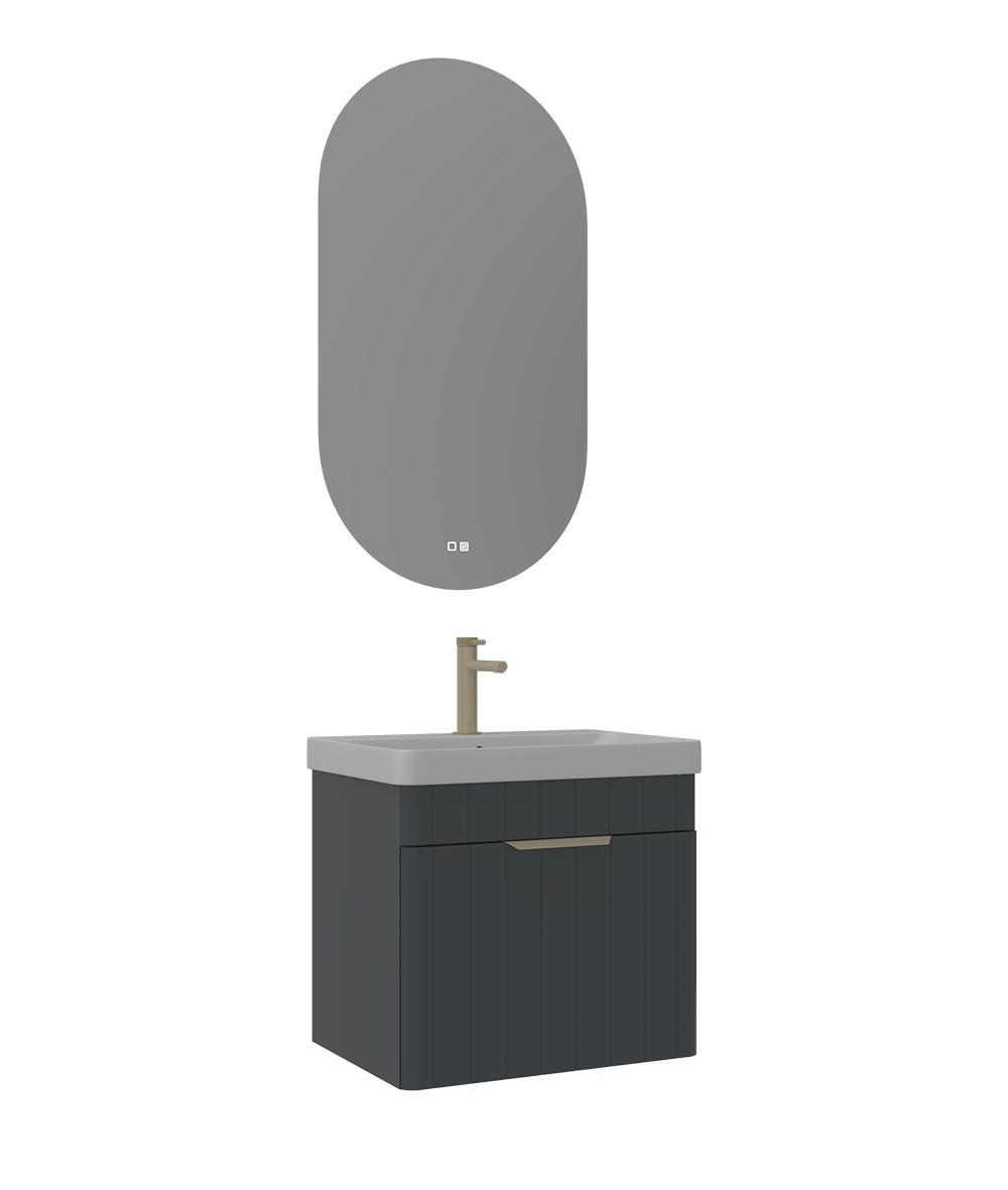 Orka Procida 60 cm Banyo Dolabı Takımı Mat Antrasit