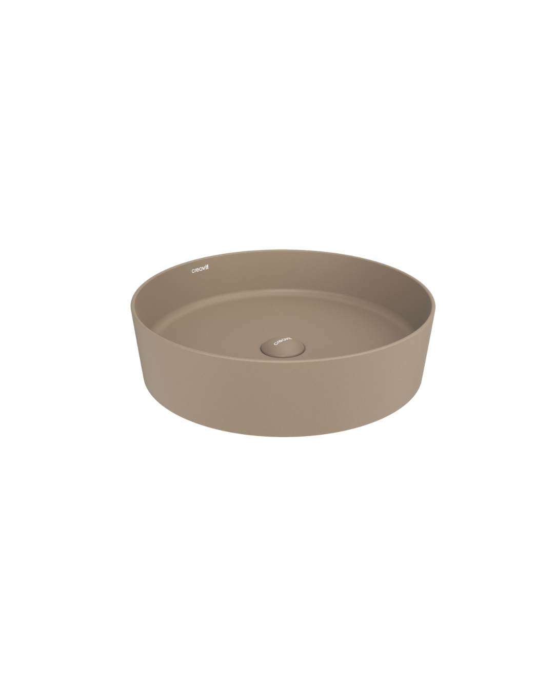 Creavit Loop Ø 45 cm Çanak Lavabo Mat Cappuccino LP145-00CM00E-0000