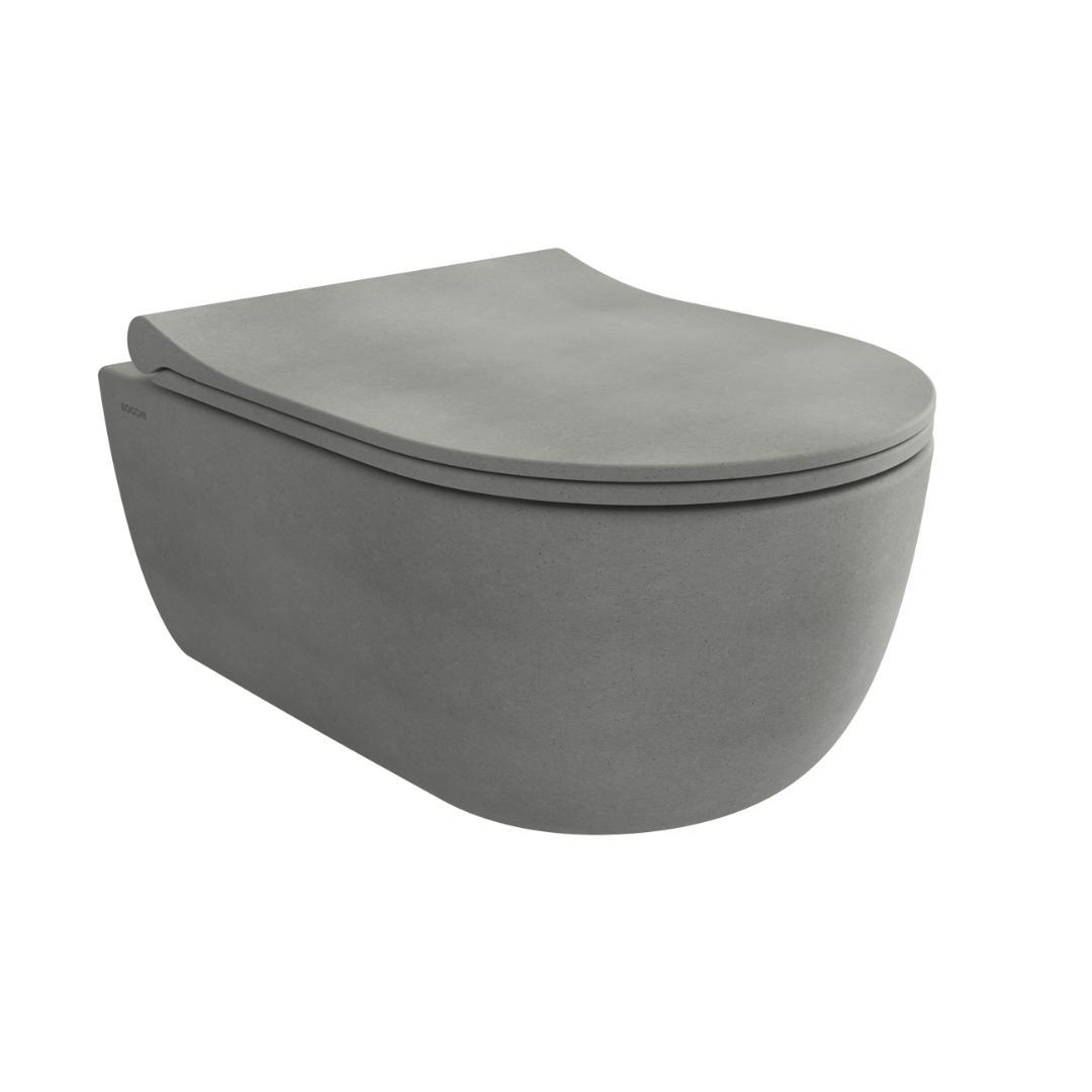 Bocchi 1417-069-0128 V Tondo Rimless Asma Klozet Mat Beton