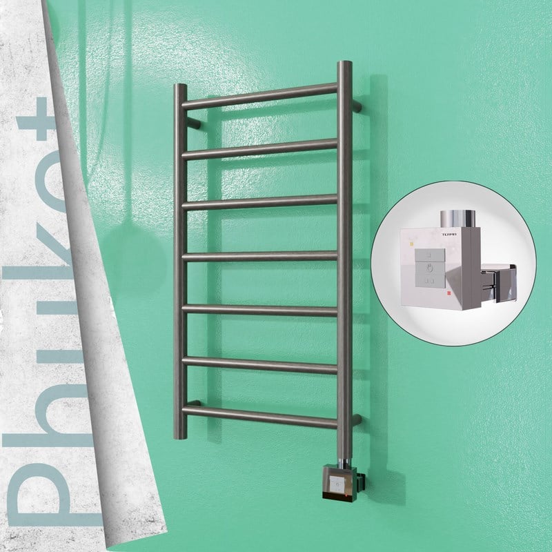RADİVA PHUKET Elektrikli Paslanmaz Çelik Havlupan 400x800 Satin Polisaj (KTX1 Termostat) 200W