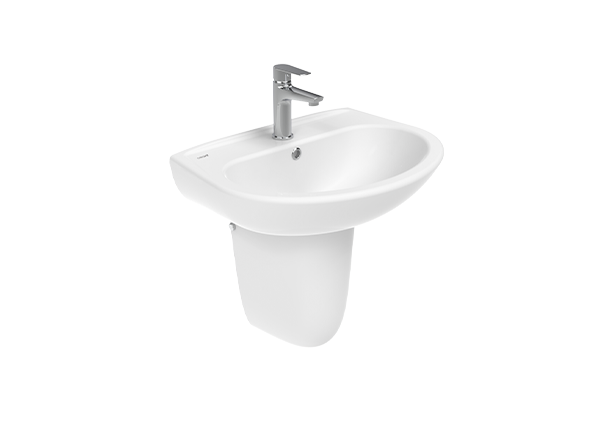 Creavit SD060 Sedef Yarım Ayak Lavabo 45X60 cm Beyaz