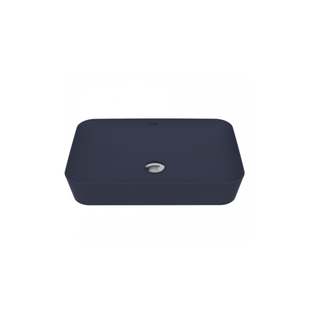 Creavit UL060.00BM Ultra 60 cm Tezgah üstü Lavabo-Basalt Mat (Lacivert)