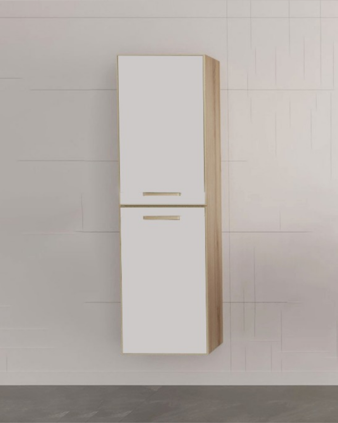 Orka Salerno 40 cm Banyo Boy Dolabı Mat Beyaz