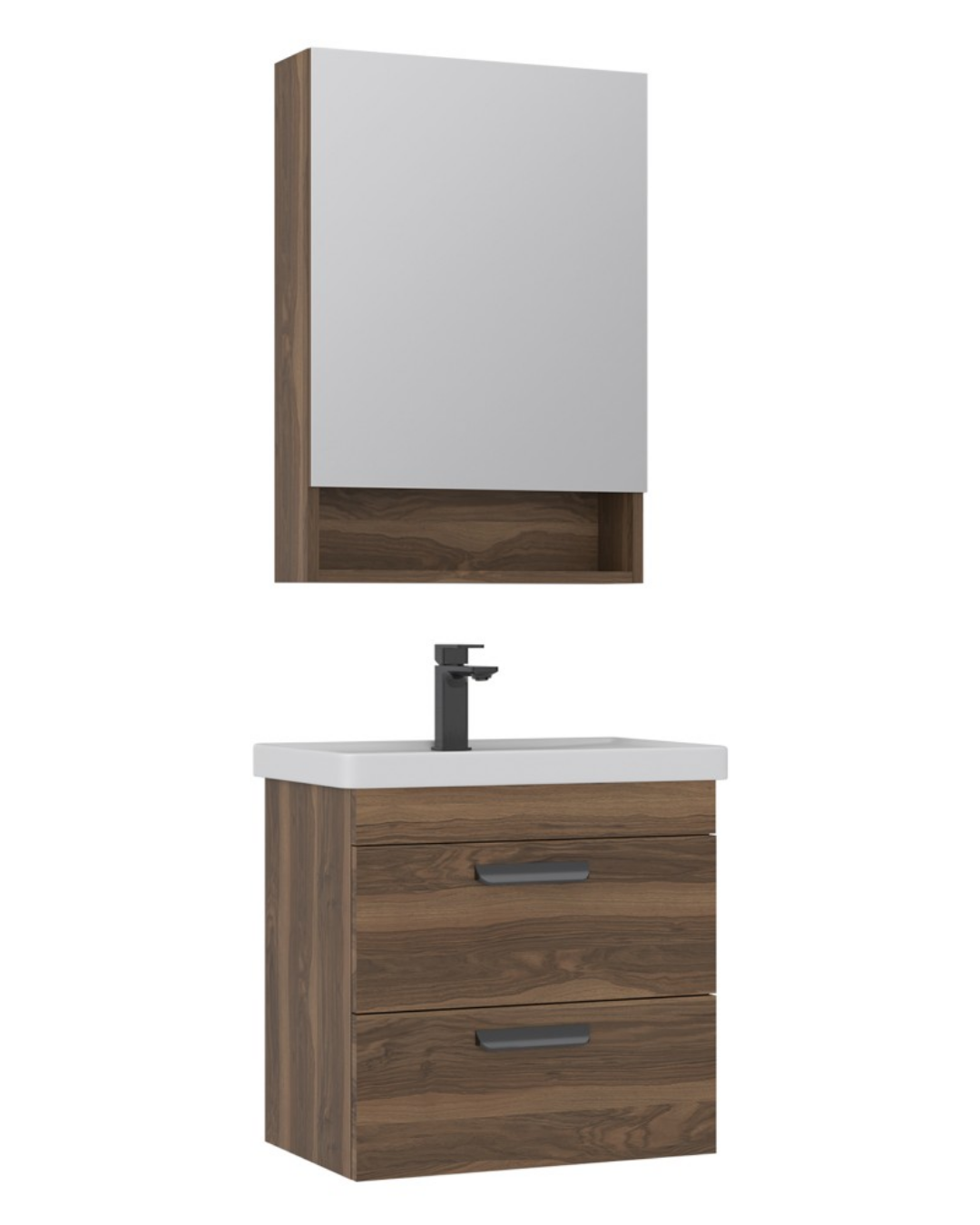 Orka Nova 60 CM Banyo Dolabı Takım Ceviz