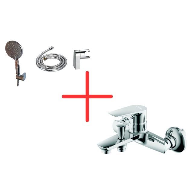 Creavit SH150-3 Fonksiyonlu El Duşu ve SO2500 Solo Banyo Armatürü Seti