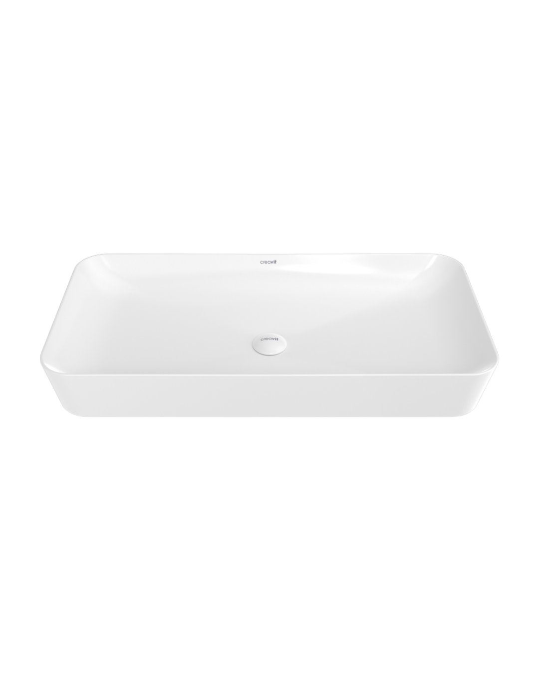 CREAVİT UL080 Ultra Tezgah Üstü Lavabo Beyaz 80 cm