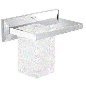 Allure Brilliant Raf ve Fırçalık Krom