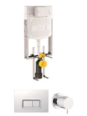 Asma klozetler için ayarlanabilir ince metal ayaklı set panel stop valf