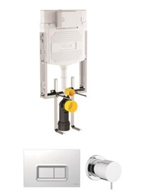 Asma klozetler için ayarlanabilir ince metal ayaklı set panel stop valf