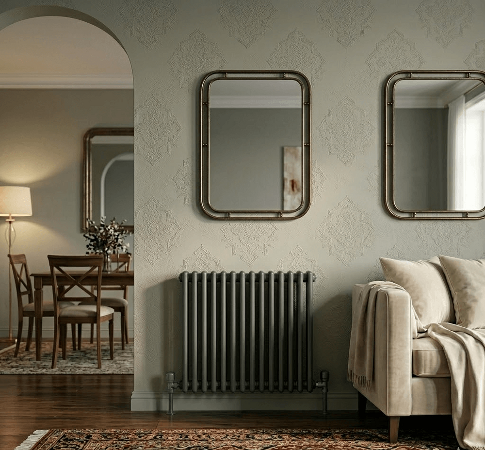 AXON Kolon Radyatör 3 Kolonlu 600x650 Antrasit