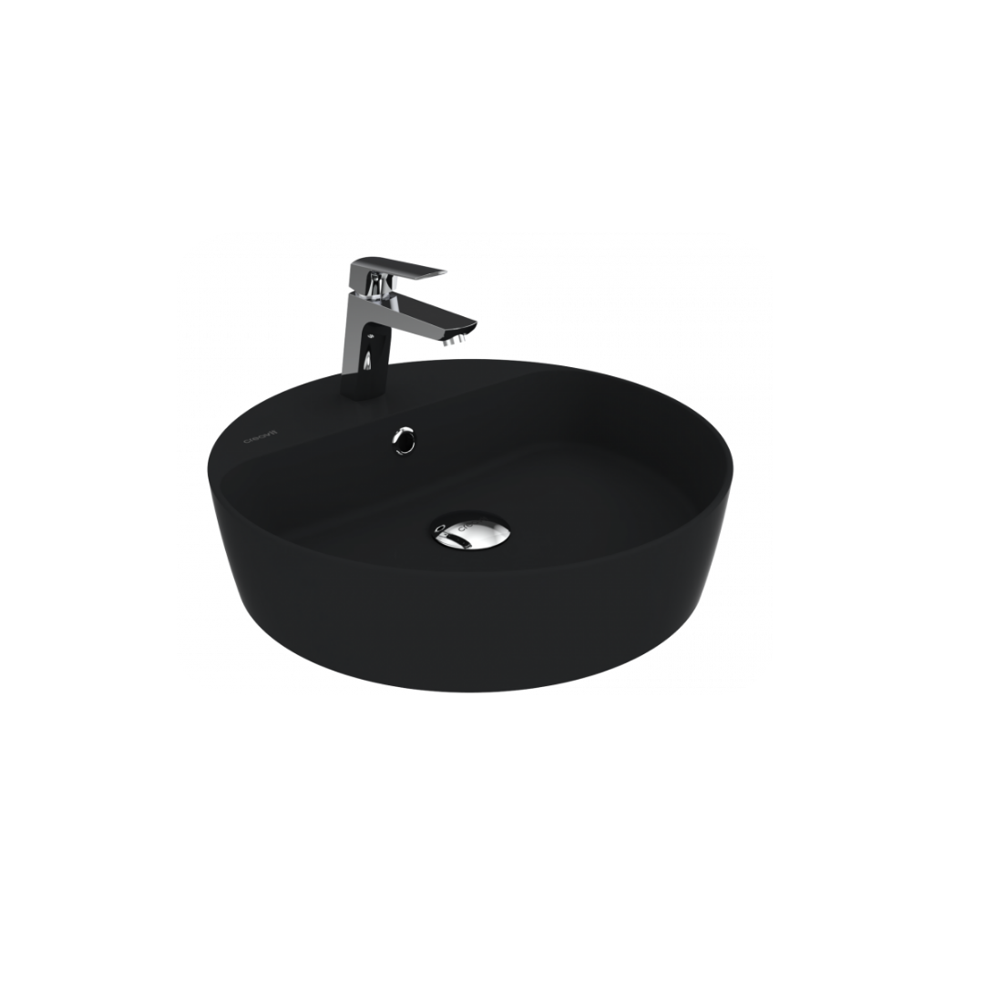Creavit LP146 Loop Yuvarlak Çanak Lavabo Ø45 cm Mat Siyah