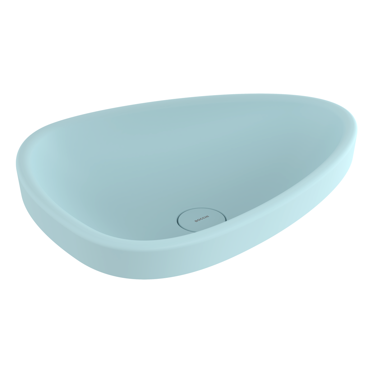 Bocchi 1112-029-0125 Etna Tezgahüstü Lavabo Mat Buz Mavisi 58 cm