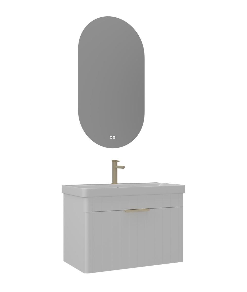 Orka Procida 80 cm Banyo Dolabı Takımı Mat Beyaz