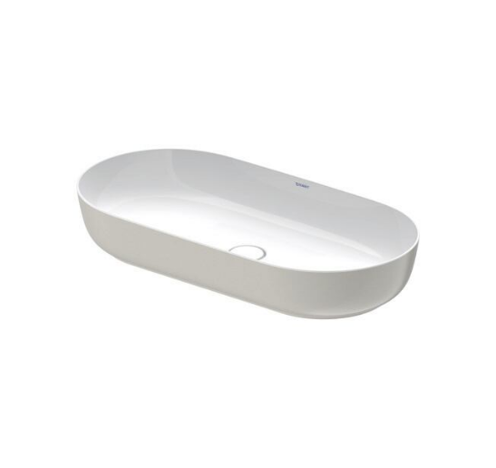 Duravit 0379802300 Luv DuraCeram® Beyaz / Gri Çanak Lavabo 80 cm