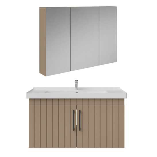 Creavit D20 Kapaklı Lavabo Dolabı Dolaplı Ayna Takımı Dafne Lake 100 cm