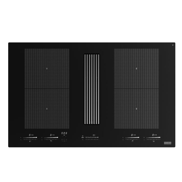 FRANKE 340.0705.335 MYTHOS 2GETHER ICON STEEL Black Glass Ocaklı Davlumbaz