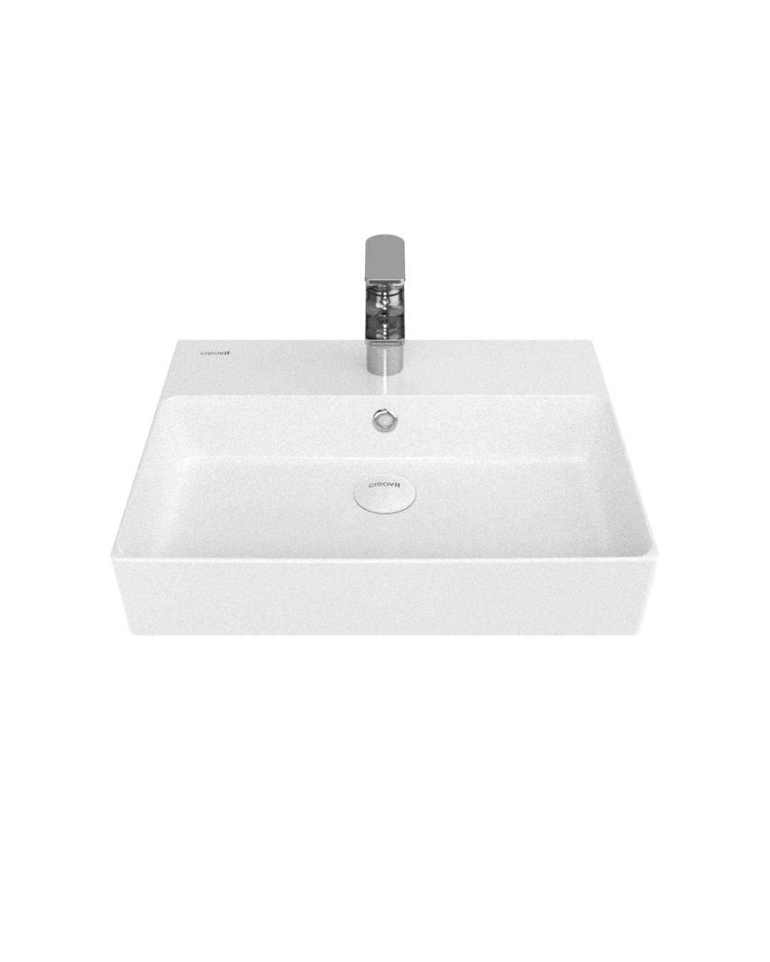 Creavit Volga Tezgah Üstü Kare Lavabo 40x50 cm NX242