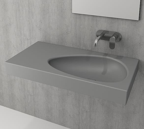 Bocchi Etna Etajerli Lavabo 90 cm Gri