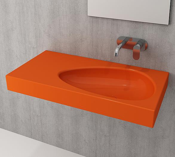 Bocchi Etna Etajerli Lavabo 90 cm Turuncu