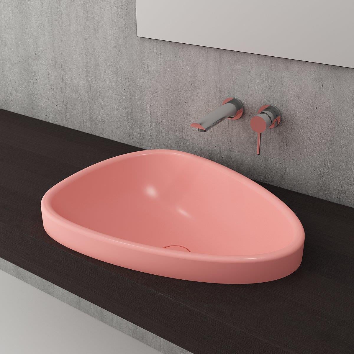 Bocchi Etna Tezgah Üstü Lavabo 58 cm Mat Somon