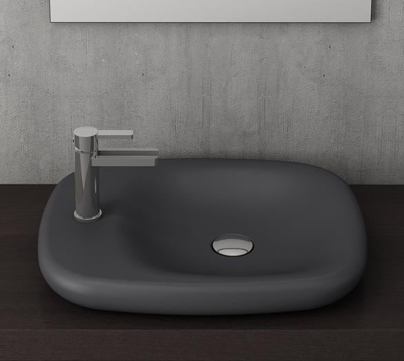 Bocchi Fenice Çanak Lavabo 55 cm Antrasit