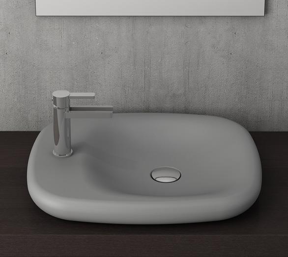 Bocchi Fenice Çanak Lavabo 55 cm Gri