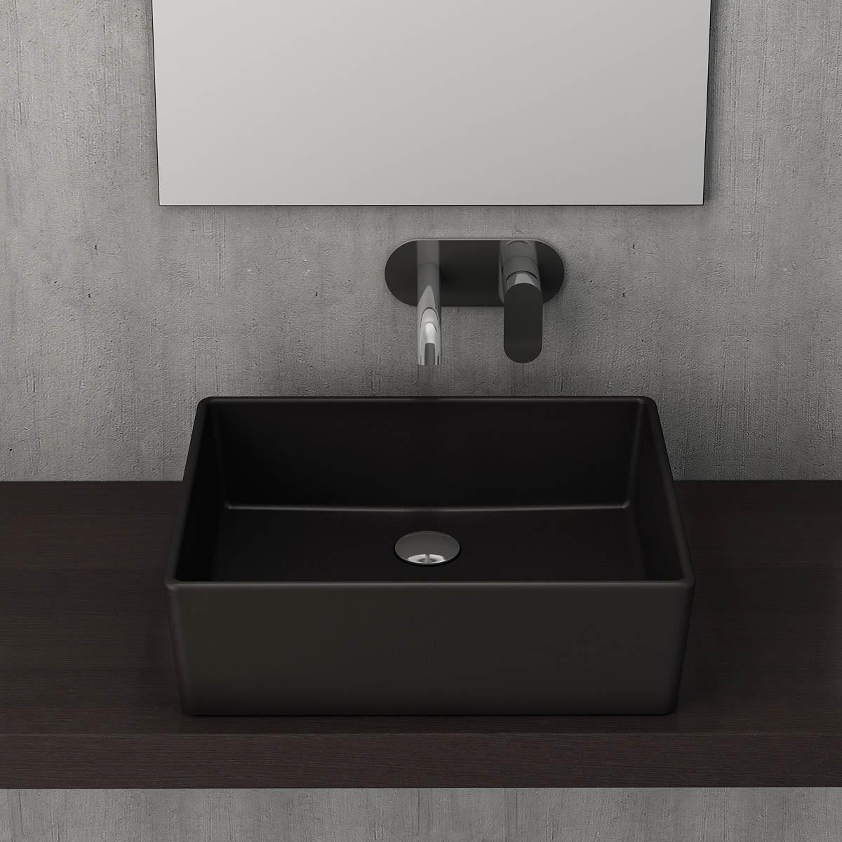 Bocchi Milano Çanak Lavabo 50 cm Mat Siyah