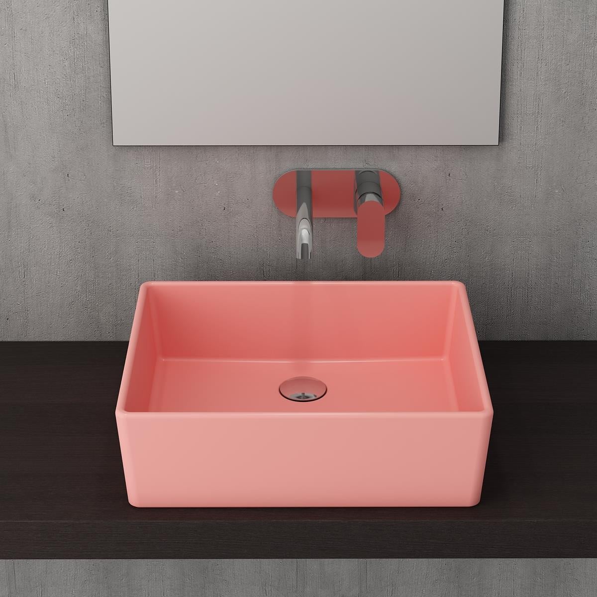 Bocchi Milano Çanak Lavabo 50 cm Mat Somon 