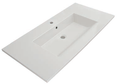 Bocchi Milano Etajerli Lavabo 100 cm Parlak Beyaz