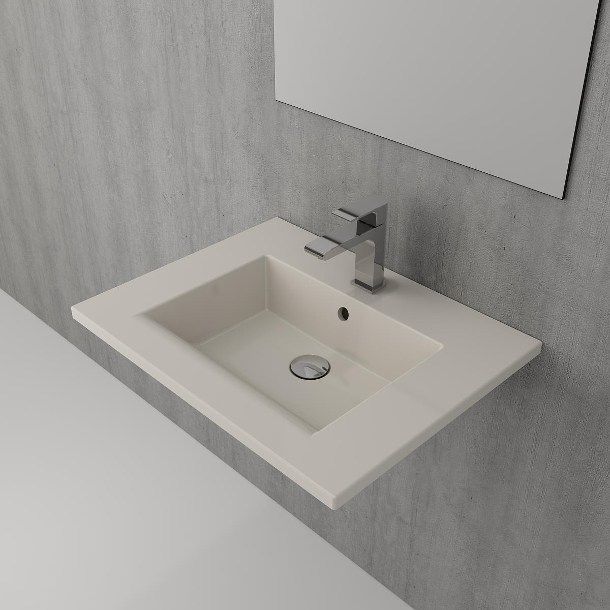 Bocchi Milano Etajerli Lavabo 60 cm Bisküvi