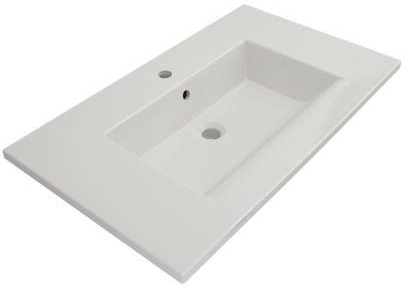 Bocchi Milano Etajerli Lavabo 80 cm Parlak Beyaz