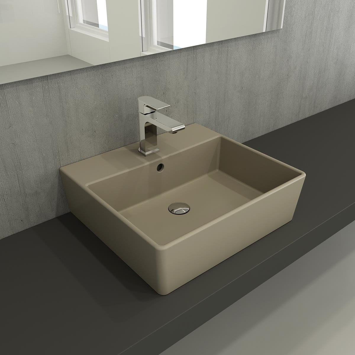 Bocchi Milano Lavabo 50 cm Mat Kaşmir