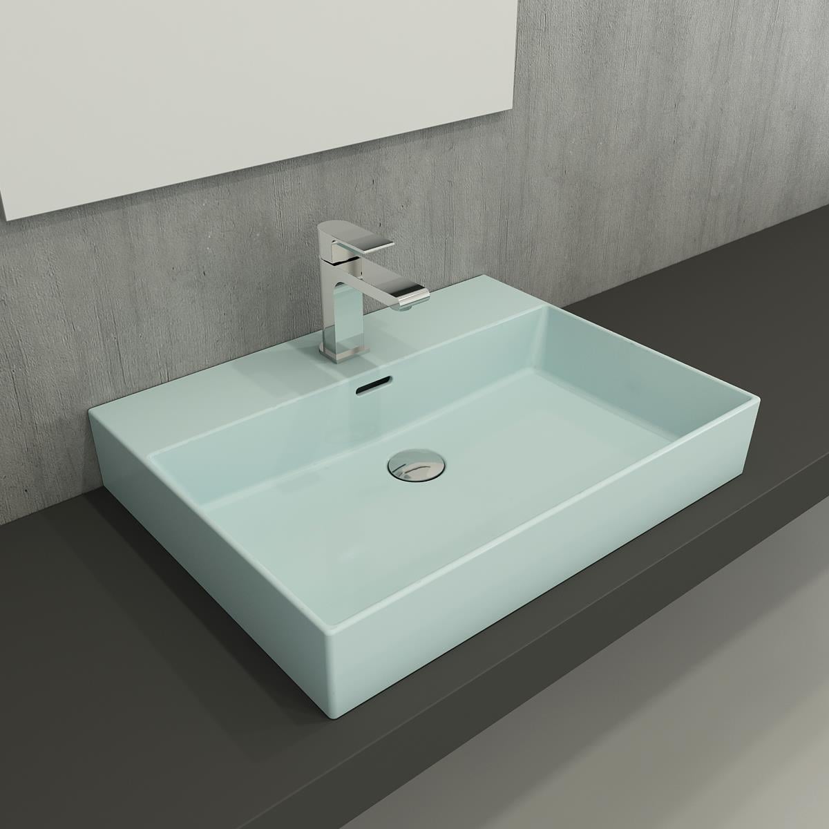 Bocchi Milano Lavabo 60 cm Mat Buz Mavisi