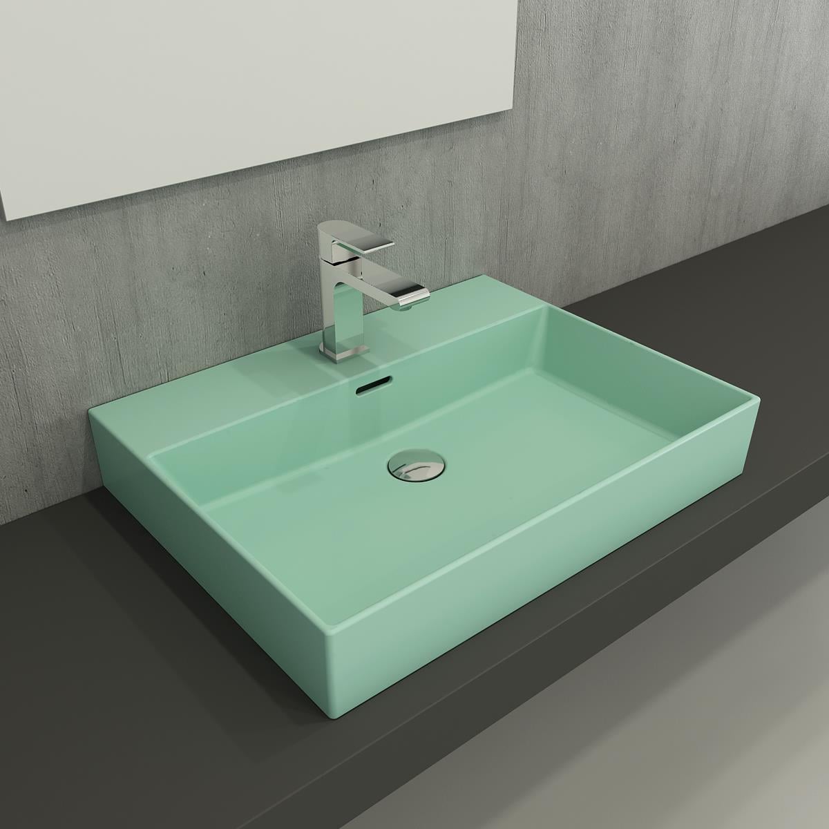 Bocchi Milano Lavabo 60 cm Mat Mint Yeşil