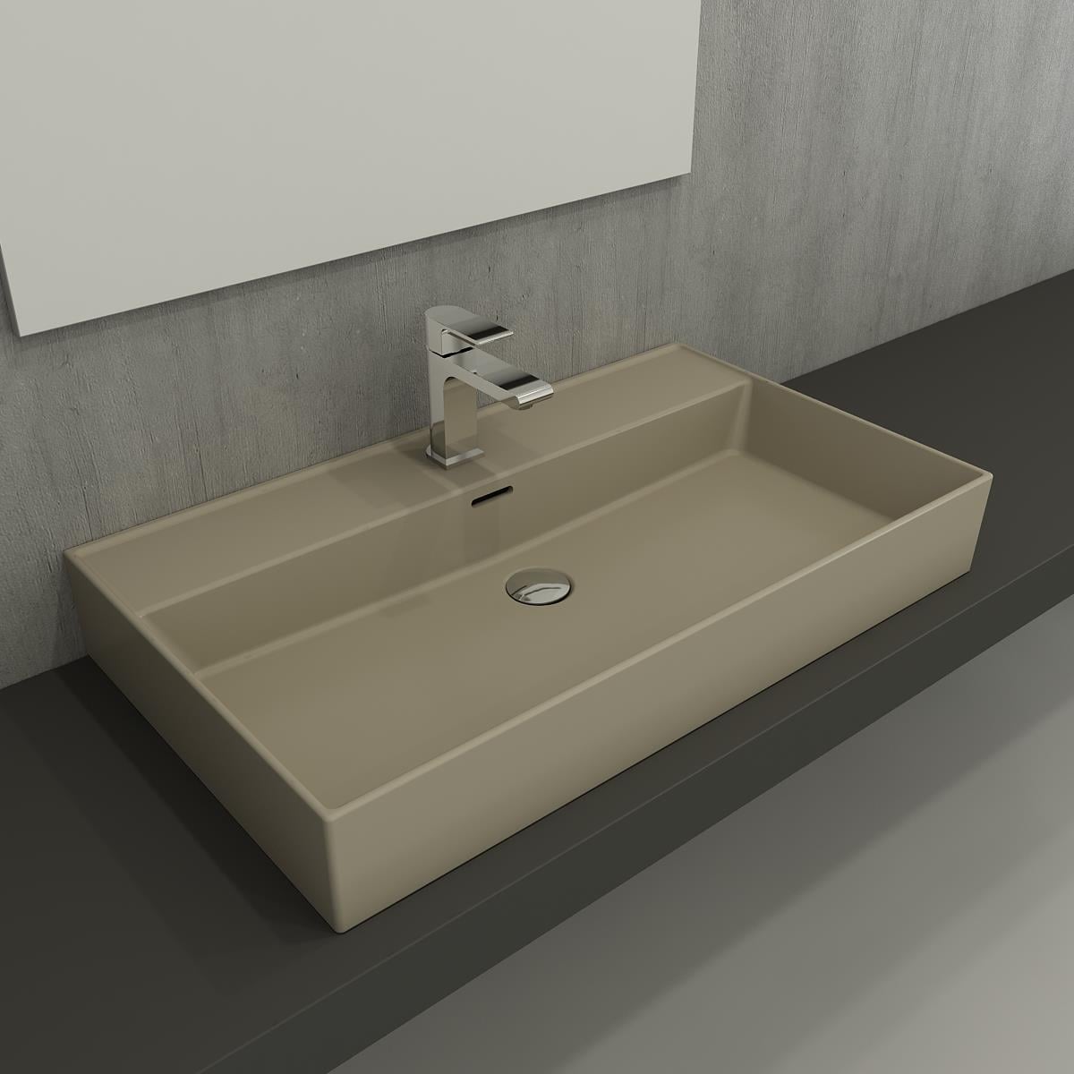 Bocchi Milano Lavabo 80 cm Mat Kaşmir