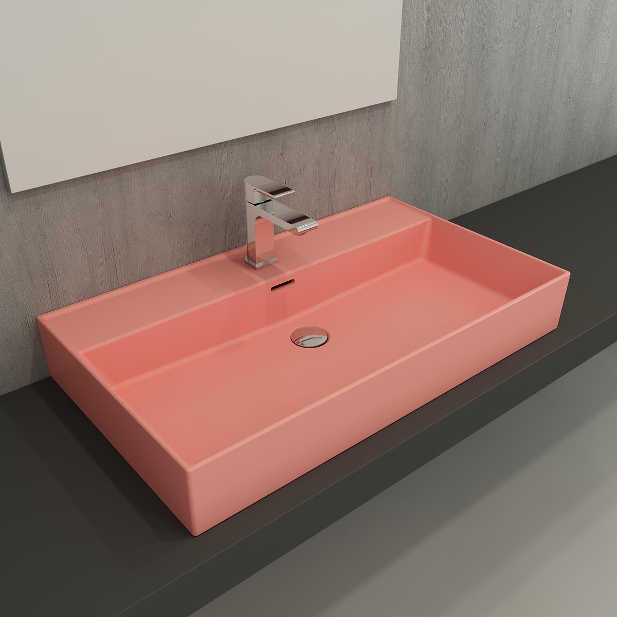 Bocchi Milano Lavabo 80 cm Mat Somon