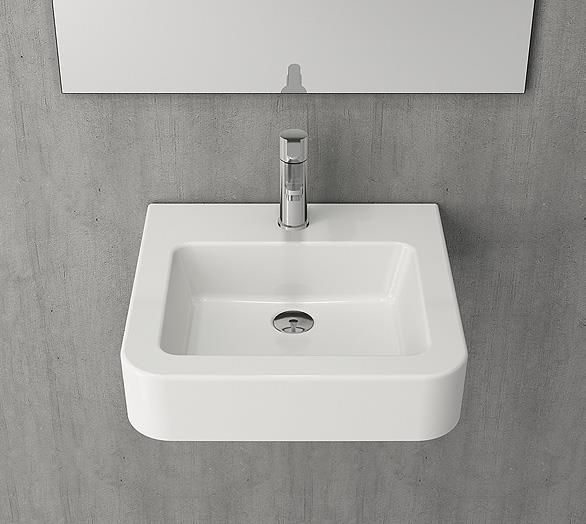 Bocchi Parma Lavabo 50 cm Parlak Beyaz