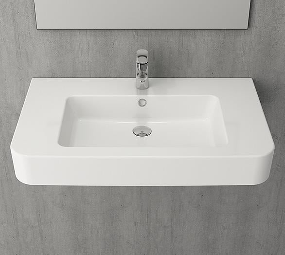 Bocchi Parma Lavabo 85 Cm Parlak Beyaz
