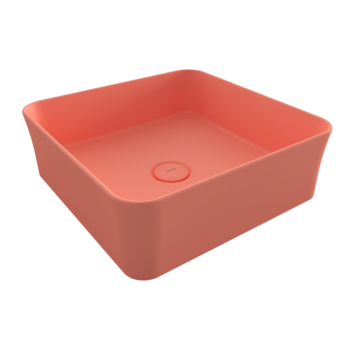 Bocchi Slim Line Kare Lavabo 38x38 cm Mat Somon