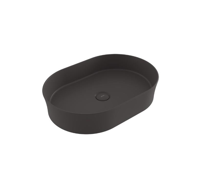 Bocchi Slim Line Oval Lavabo 55x38 cm Mat Antrasit