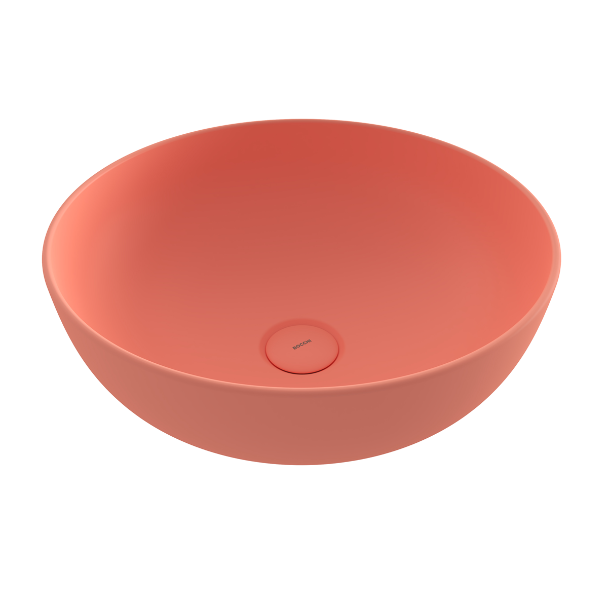 Bocchi Slim Line Yuvarlak Lavabo 38 cm Mat Somon