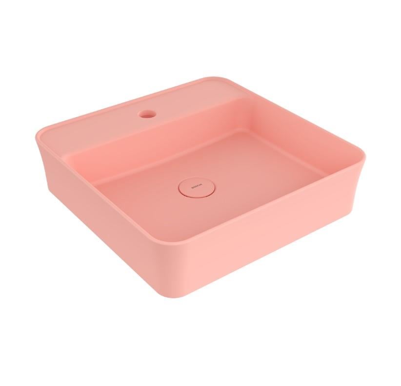 Bocchi Sottile Slim Line Kare Lavabo 45x45 cm Mat Somon