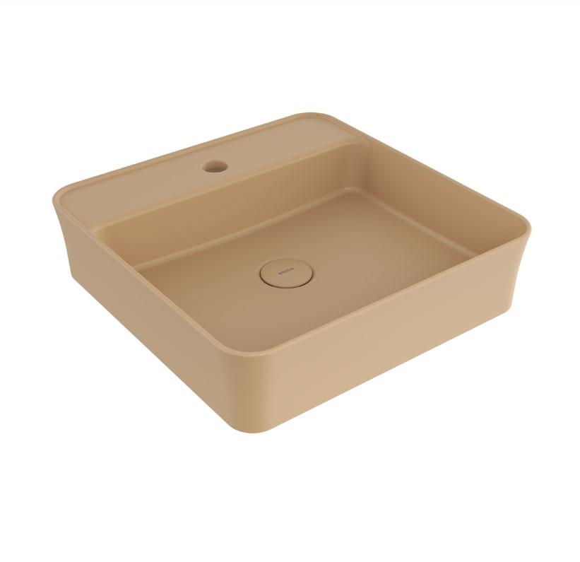 Bocchi Sottile Slim Line Kare Lavabo 45x45 cm Mat Kaşmir