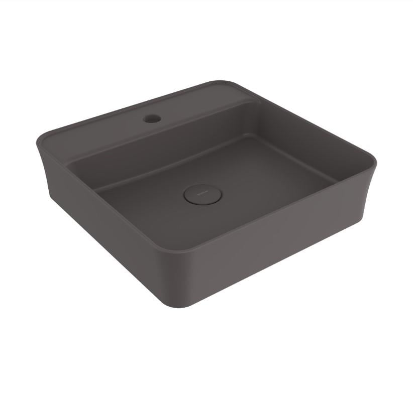 Bocchi Sottile Slim Line Kare Lavabo 45x45 cm Mat Antrasit
